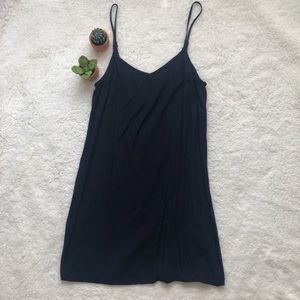 Navy Mini Slip Dress